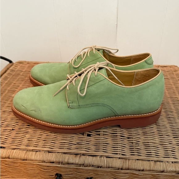 Brooks Brothers Green Suede/Nubuc  Goodyear Welted Mens Oxford Size 10D - Picture 1 of 12